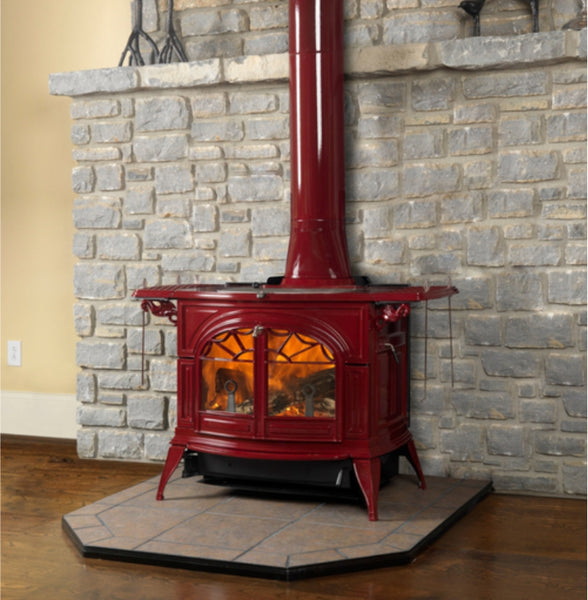Vermont Castings Defiant two in one Stove in Black or Bordeaux – The Stove  House