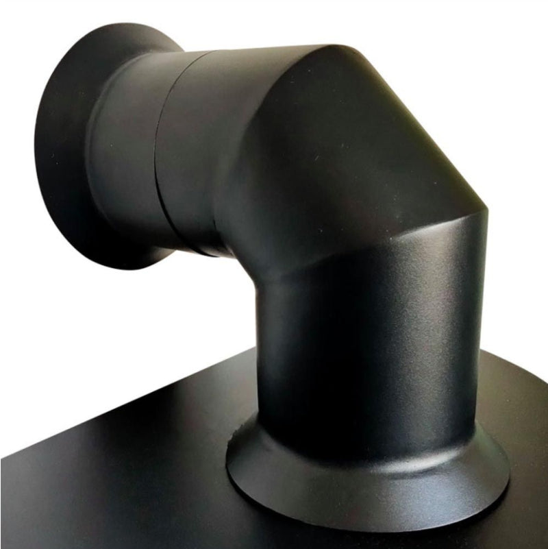 Bioethanol False Flue Pipe - Black / White Small - The Stove House Midhurst Nr Chichester West Sussex