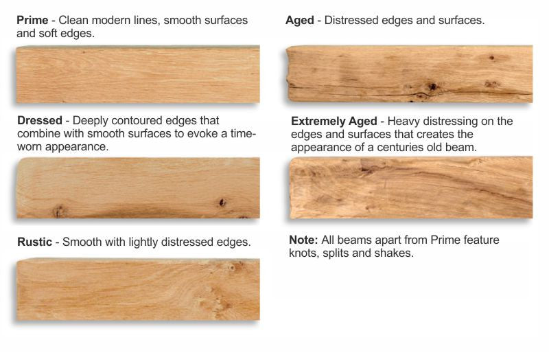 Bespoke Solid Beam Oak Side Table - The Stove House