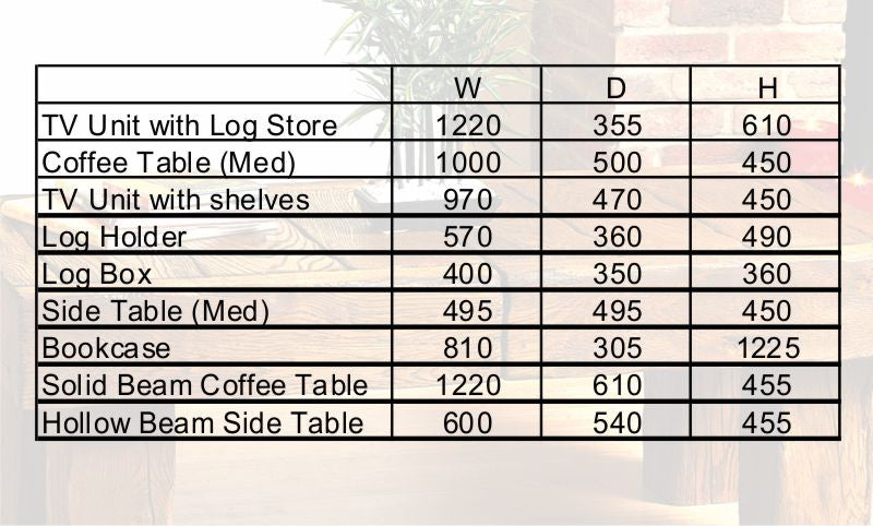 Solid Oak Log Box - The Stove House