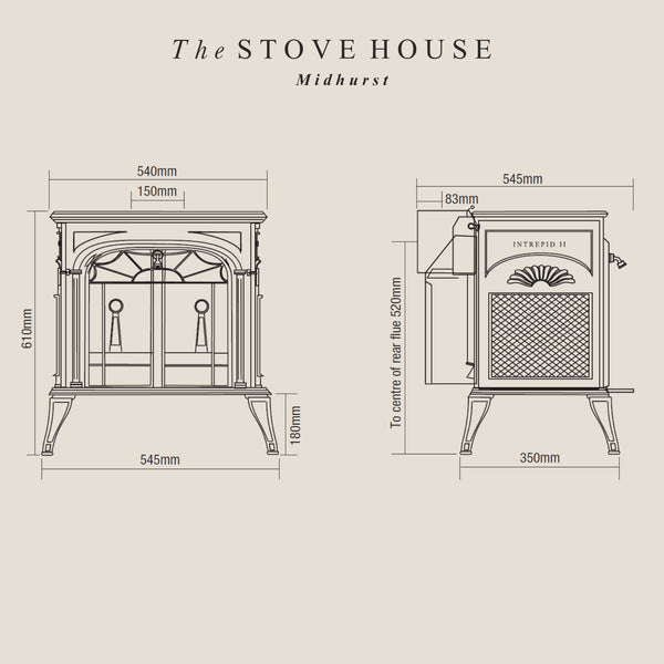 Vermont Castings Intrepid 2 in 1 Cast Iron Stove in Black u0026 Bordeaux – The  Stove House