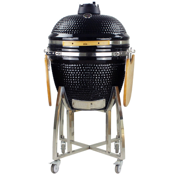 Mi-Fires 21" Black Kamado Grill all in one BBQ - The Stove House