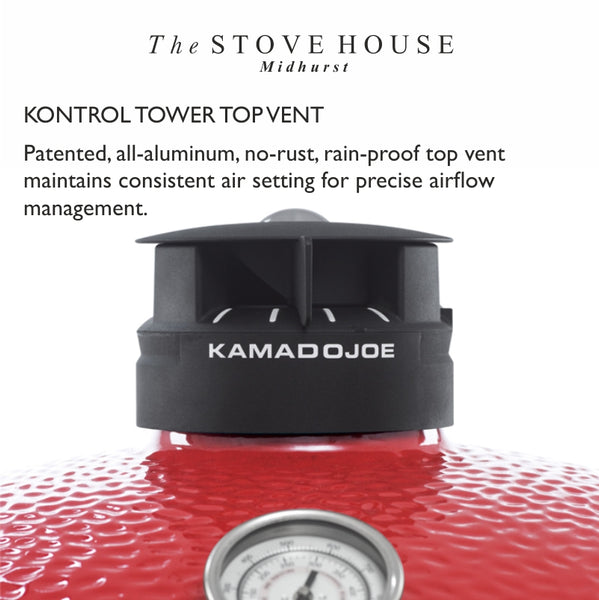 NEW Model Kamado Big Joe 24" Outdoor Ceramic Grill & Smoker - The Stove House