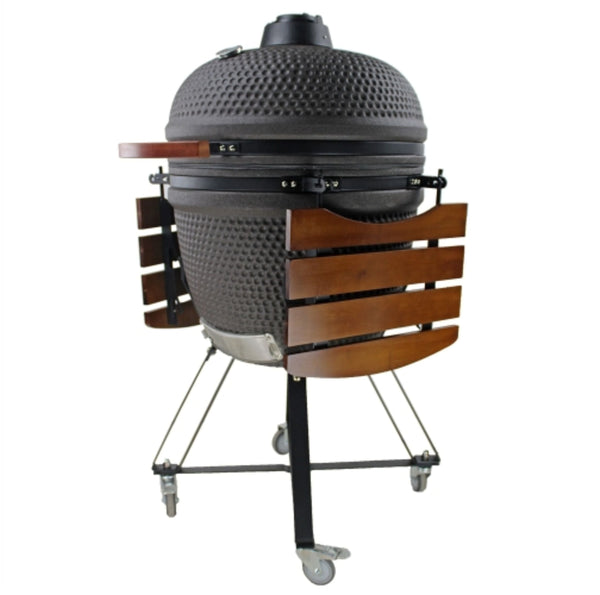 Mi-Fire 18" Matt Black Kamado Grill all in one BBQ - The Stove House