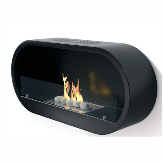 Marlow Bioethanol Gloss Black Contemporary Fire - The Stove House Midhurst Nr Chichester West Sussex