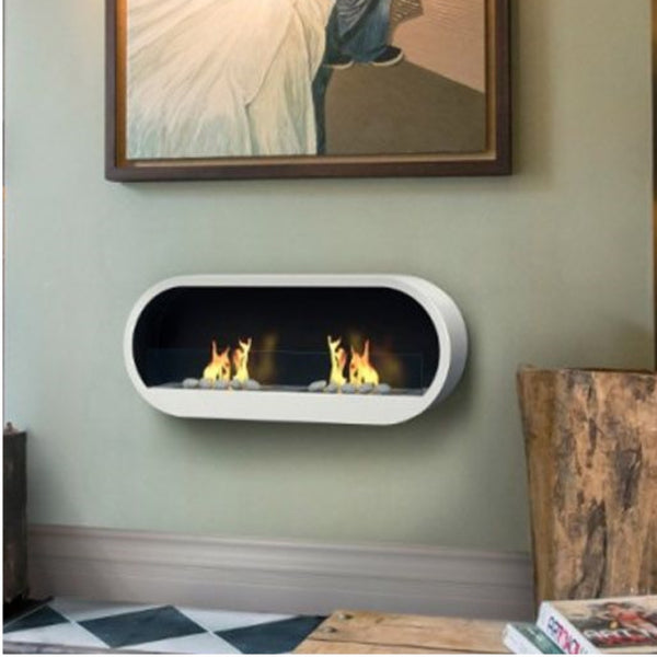 Marlow Bioethanol White Contemporary Fire - The Stove House Midhurst Nr Chichester West Sussex