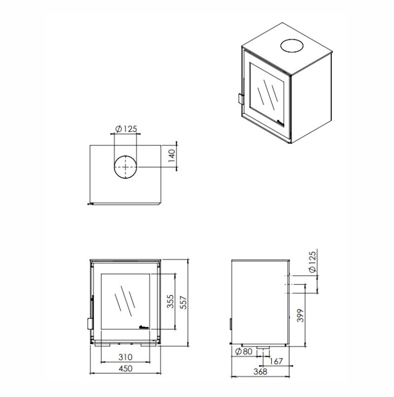 Dik Geurts Modivar 5 Floating Plateau - The Stove House Midhurst Nr Chichester West Sussex