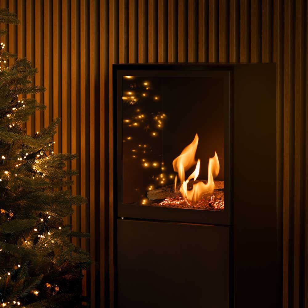 Black Scandi Bioethanol Stove - The Stove House 01730810931