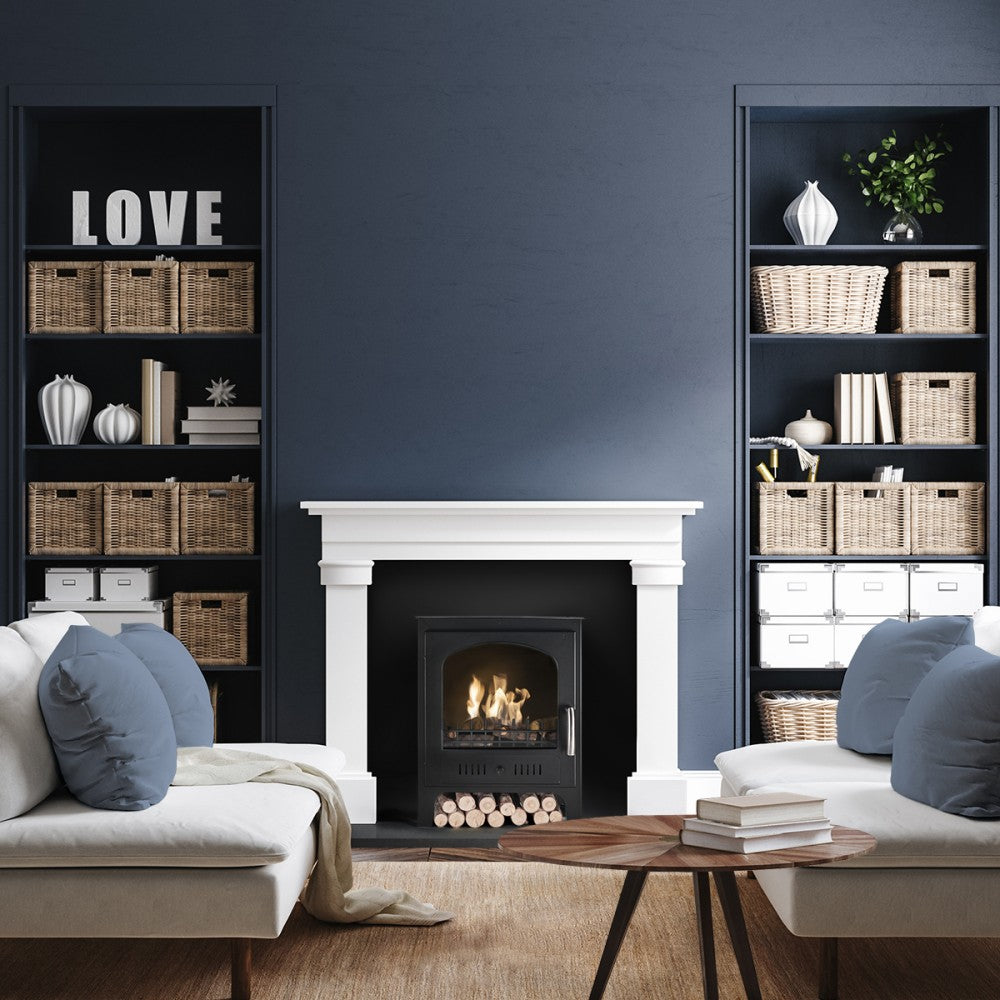 Traditional Slimline Black Bioethanol Stove