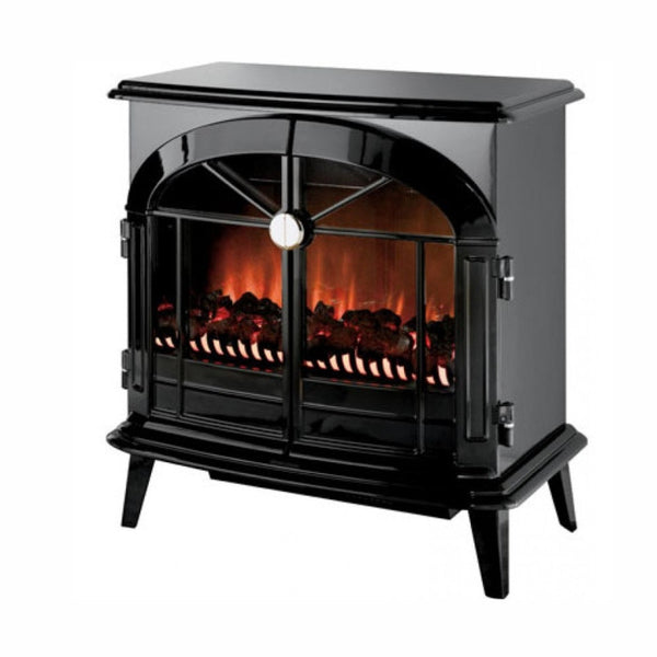 Dimplex Stockbridge LED Optiflame Electric Stove in Gloss Black Remote –  The Stove House