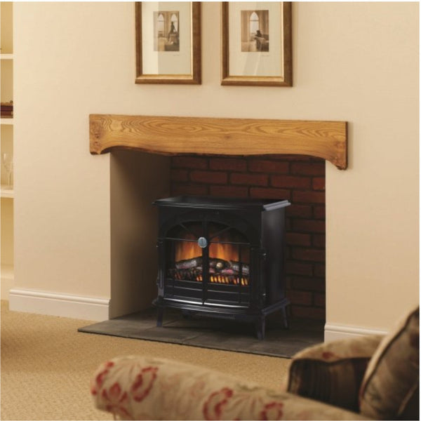 Dimplex Stockbridge LED Optiflame Electric Stove in Gloss Black Remote –  The Stove House