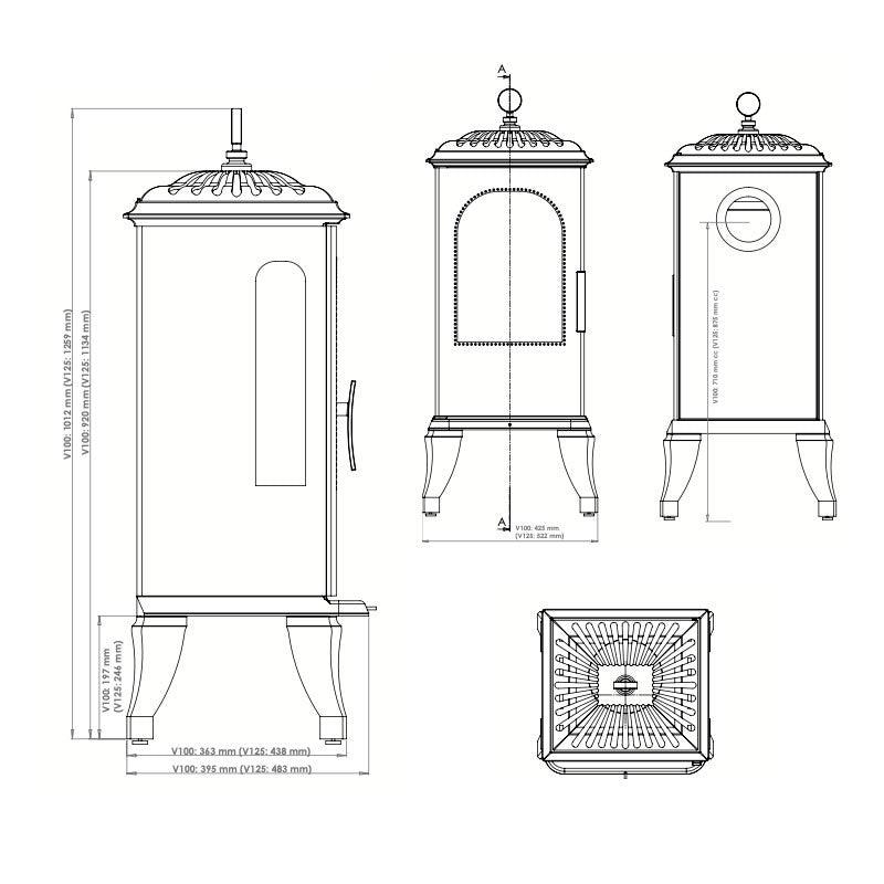 Victoria Bioethanol Stove - The Stove House 01730 810931