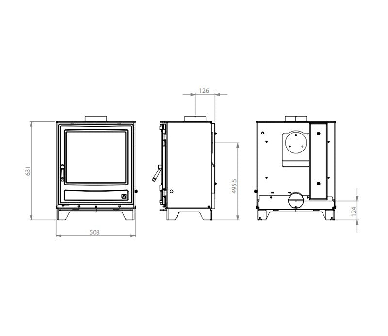 Arada Ecoburn 5 Series 3 Widescreen - The Stove House Midhurst Nr Chichester West Sussex