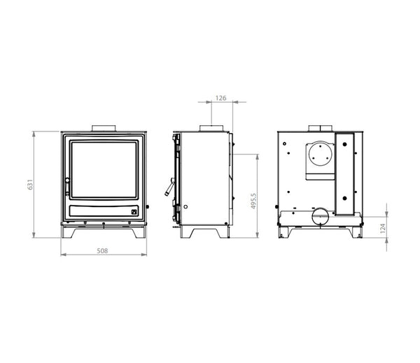 Arada Ecoburn 5 Widescreen Series 3 Woodburning Stove – The Stove House