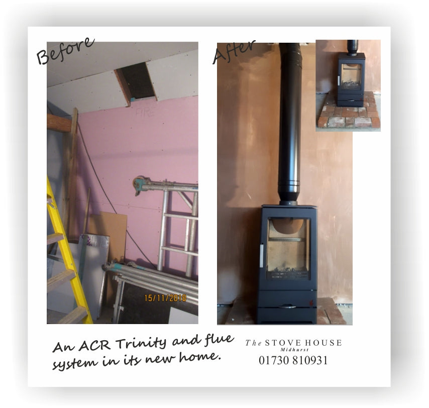 ACR Trinity Multifuel Stove Supplied and installed with Flue System