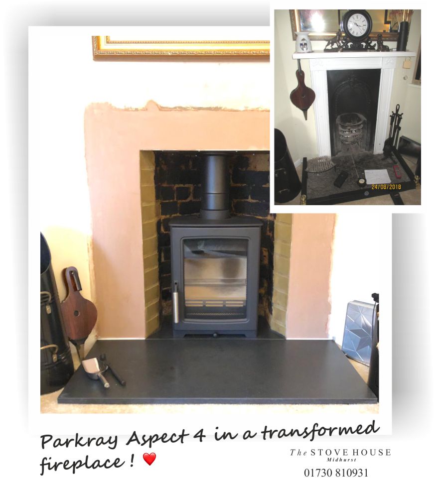 Opening up a fireplace and installing a Parkray Aspect Woodburing Stove - By The Stove House