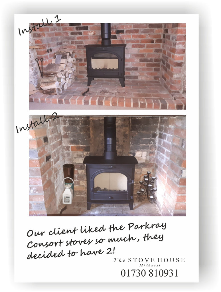 Double Parkray Consort Stove Installation: Slimline 5 & Slimline 7 By The Stove House
