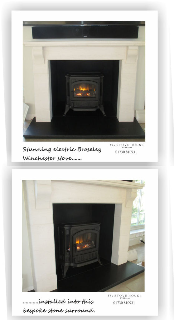 Broseley Winchester electric stove supplied and fitted by The Stove House 01730 810931