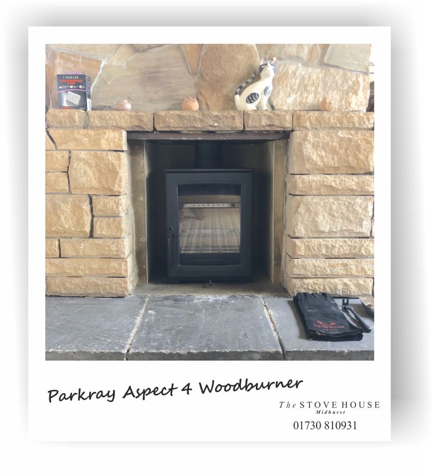 Parkray Aspect 4 supplied and installed by - The Stove House your local stove installer and supplier, between Chichester and Haslemere. 01730 810931