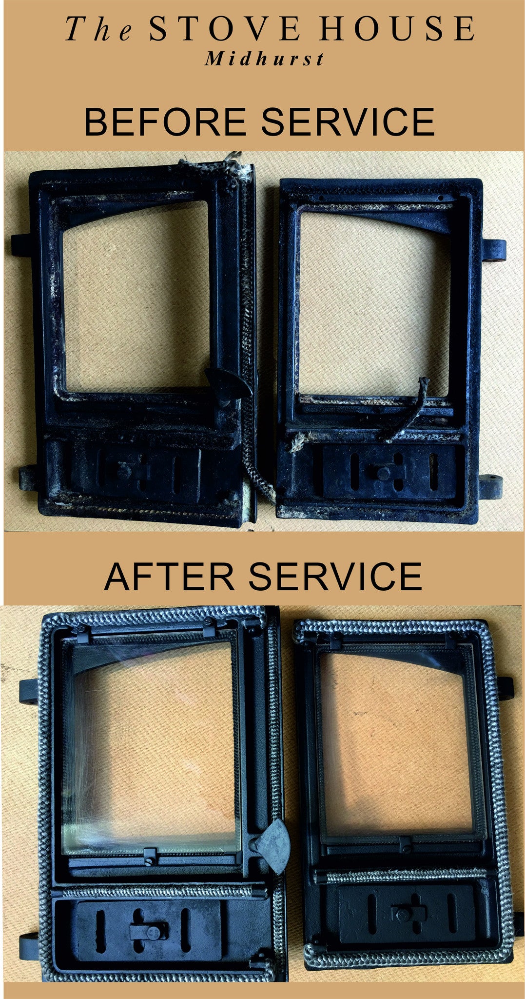 Stove Door Renovation to Hunter Herald 6