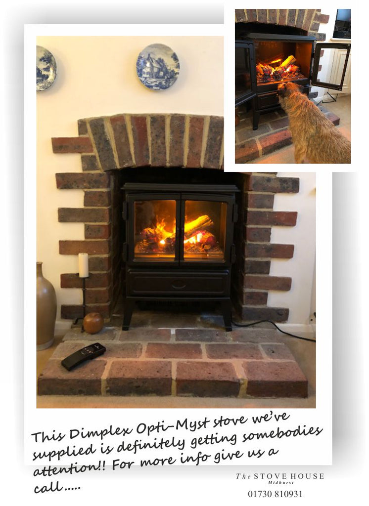 Dimplex Opti-myst Oakhurst Electric Woodburning Stove In Its New Home!