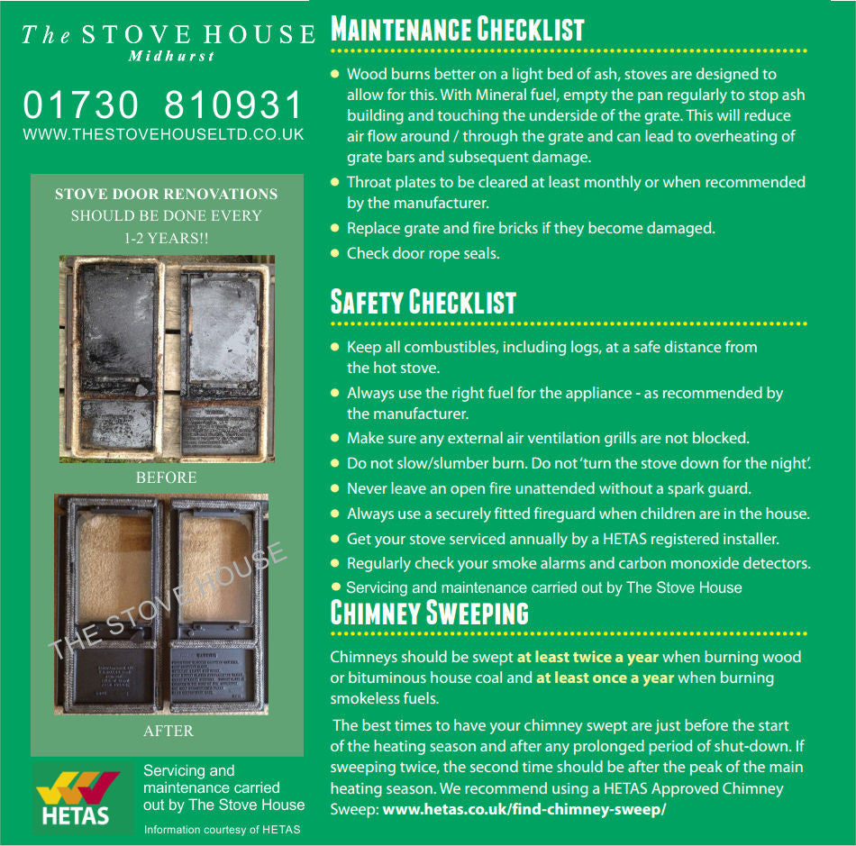 Tips for Servicing and Maintenance on your Wood Burning Stove
