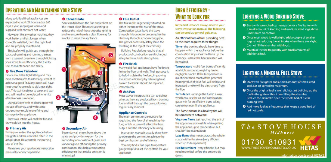 Tips On How To Operate & Maintain Your Wood Burning Stove