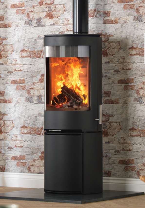 CJ Purevision LPV8 Linea Multi fuel 8kW Stove Charlton and Jenrick fires stoves and woodburners from your local stockist The Stove House in Midhurst Nr Chichester Haslemere West Dean Petworth Pulborough Arundel Storrington and surrounding areas