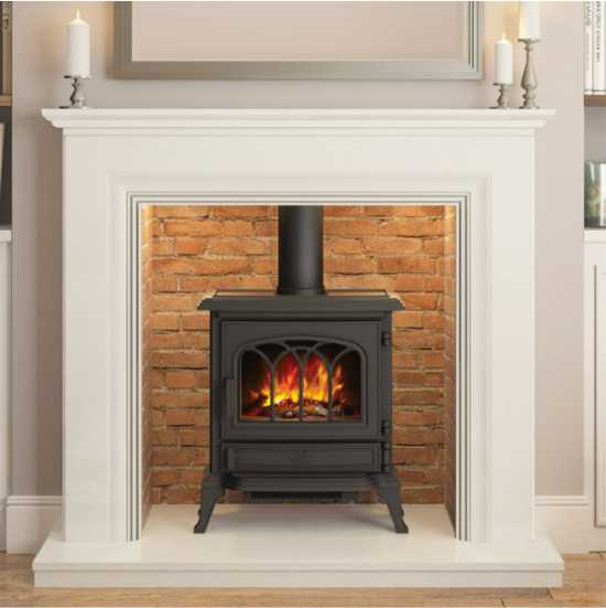 Broseley BeModern York cast iron electric realist small stove / fire