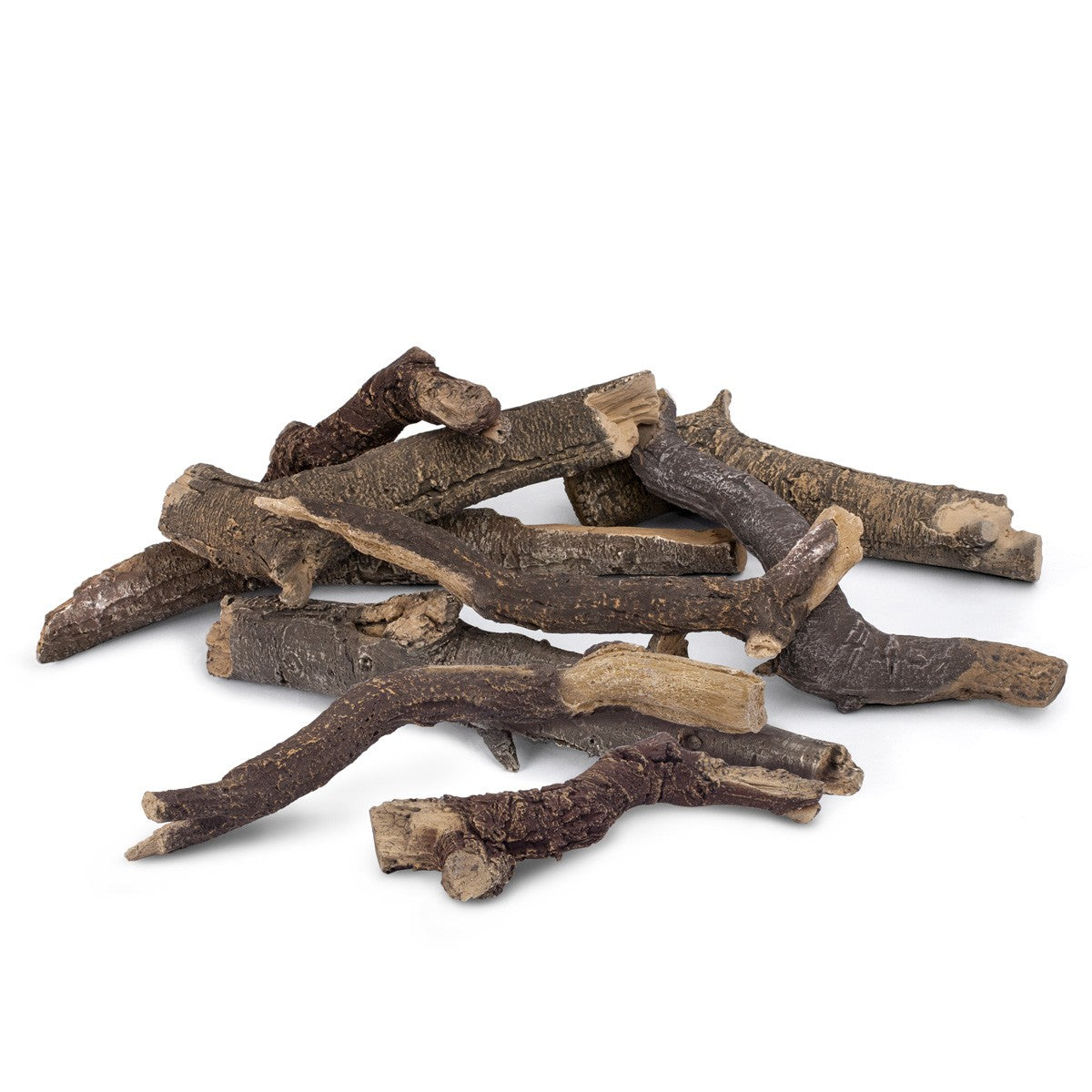 Bioethanol ceramic fake high-definition cement authentic looking logs are suitable for bioethanol baskets and fireplaces. Individually crafted and hand-painted pieces with extra sharp realistic details to achieve the most natural wood experience for bioethanol fires and stoves from your local bio fire showroom. The stove House 01730 810931