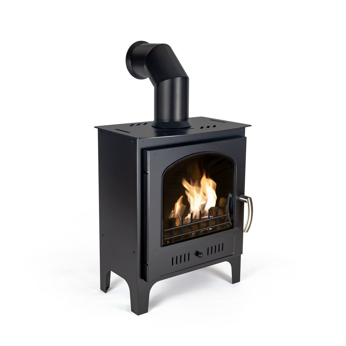 Bioethanol False Flue Pipe - Black Small for 'Slimeline Tradional & Luna bio ethanol stoves fro The Stove House, Bioethanol stoves near me!