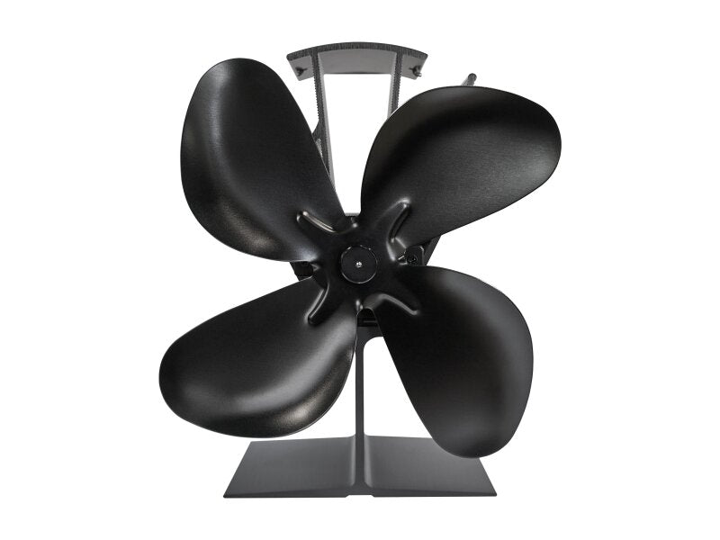 OKO heat powered stove fan is in black stands at just 199mm tall and operates at a low starting temperature (approx. 50°C), which means your living space will be warm