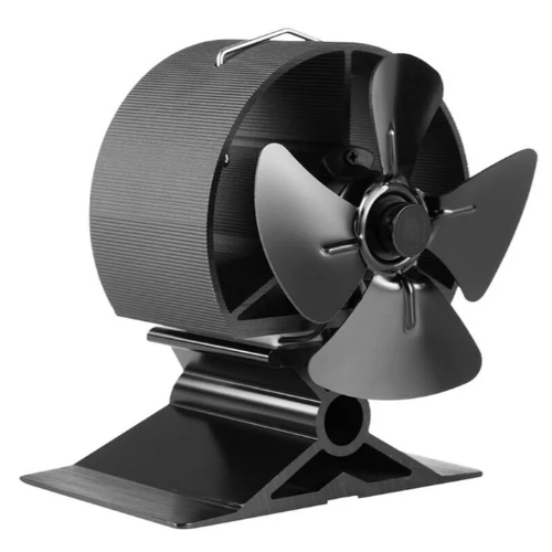 4 Blade Mini Heat Powered Stove Fan.  Only 125 mm High at The Stove House Ltd. West Sussex.