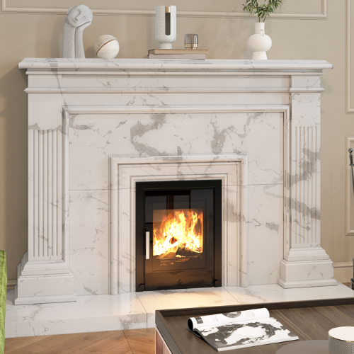 ACR Tenbury T400 ECO-BG fits seamlessly into a standard 16” fireplace opening. The T400 ECO-BG 5kW Inset combines contemporary elegance with timeless appeal at The Stove House Ltd., West Sussex.