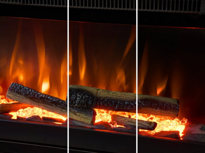 Acantha Vision Electric Media Stove - Black