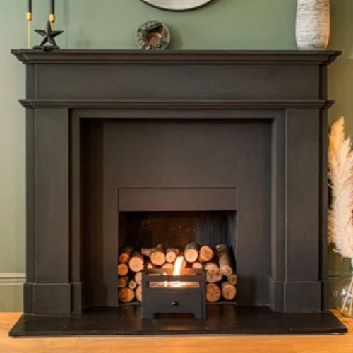 Anya Small 3kW Bioethanol Fire Basket. Anya's smaller proportions make it ideal for apartments or rented accommodation, with no smoke, soot, or maintenance, at The Stove House Ltd. West Sussex.