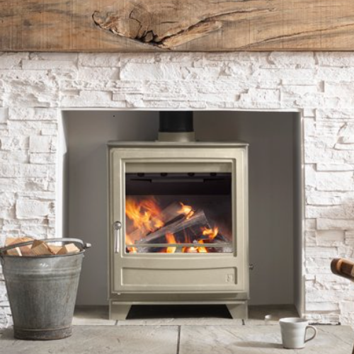 Arada Ecoburn 5 Widescreen Series 3 Eco Design Ready 2022 multi-fuel stove at The Stove House Ltd. West Sussex.