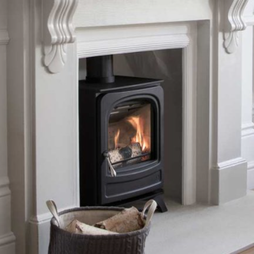 Arada Holborn 7 7.1 kW Eco Design Ready 2022 multi-fuel stove at The Stove House Ltd. West Sussex.