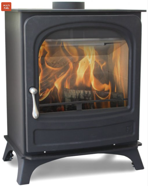 Arada Holborn 7 7.1 kW Eco Design Ready 2022 multi-fuel stove at The Stove House Ltd. West Sussex.