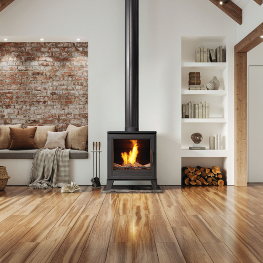 Capital Fireplaces Willow Bioethanol Stove. A real flickering flame without the need for a chimney for an efficient 2-3kW heat output, at The Stove House Ltd, West Sussex.