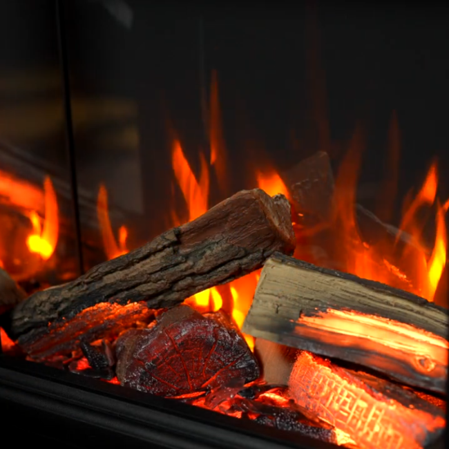 Charlton & Jenrick Panache Electric Stove. With a clean and contemporary style, realistic LiveFlame effect, and a 2kW heat output, the Panache Electric Stove will create an alluring focal point, at The Stove House Ltd. West Sussex.