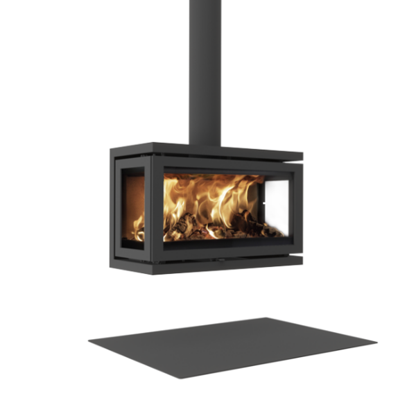 Dik Geurts Vidar Triple - Large 3-Sided 7.9kW Eco Design Ready Wood Stove at The Stove House Ltd. West Sussex.
