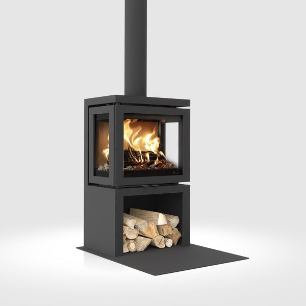 Dik Geurts Vidar Small - Store. A 3-Sided 4.9kW Eco Design Ready Wood Stove at The Stove House Ltd. West Sussex