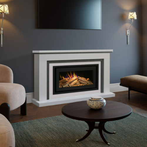 Evonic Astwood 900 Electric Fireplace Suite. Blends traditional charm with modern convenience with 11 captivating flame effects and remote control at The Stove House Ltd. West Sussex.