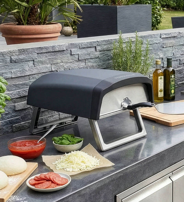 Firebloom EP01 Electric Pizza Oven. Authentic, stone-baked results with the convenience of electric power, at The Stove House Ltd. West Sussex.