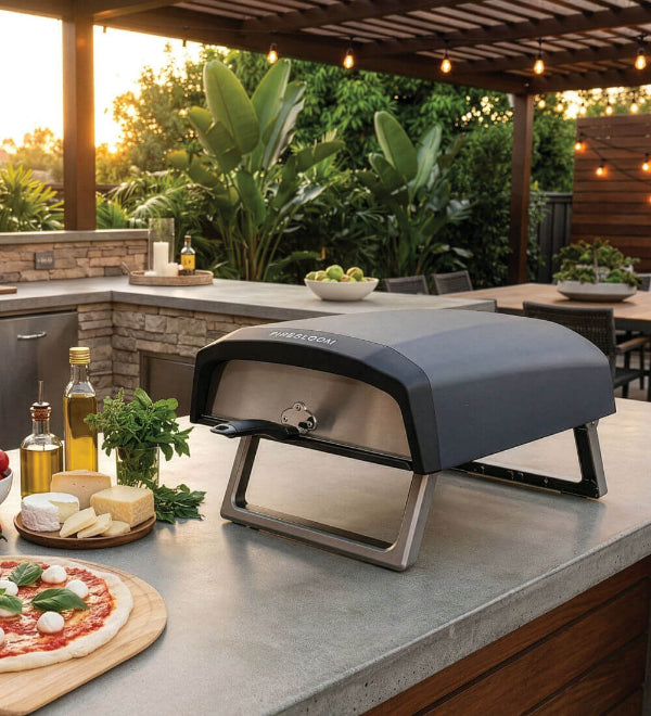 Firebloom EP01 Electric Pizza Oven. Authentic, stone-baked results with the convenience of electric power, at The Stove House Ltd. West Sussex.