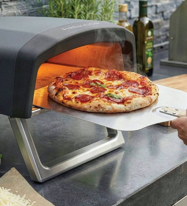 Firebloom EP01 Electric Pizza Oven. Authentic, stone-baked results with the convenience of electric power, at The Stove House Ltd. West Sussex.