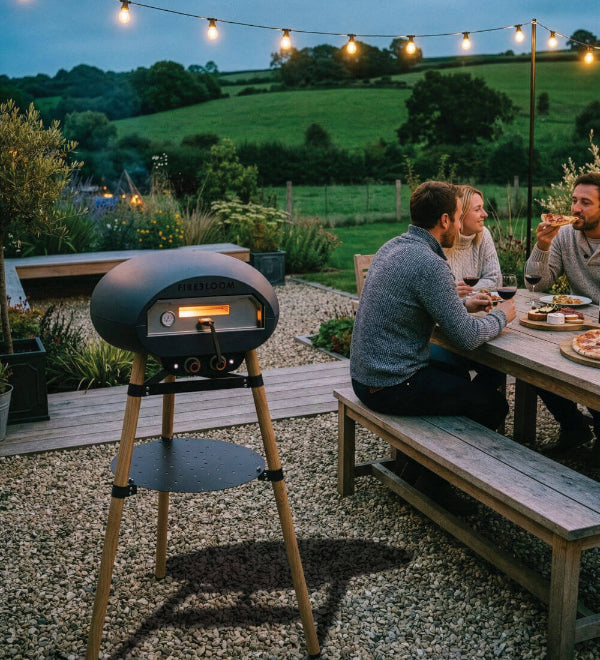 Firebloom EP02 Freestanding Electric Pizza Oven. High-performance cooking in a fully portable, freestanding design at The Stove House Ltd. West Sussex.