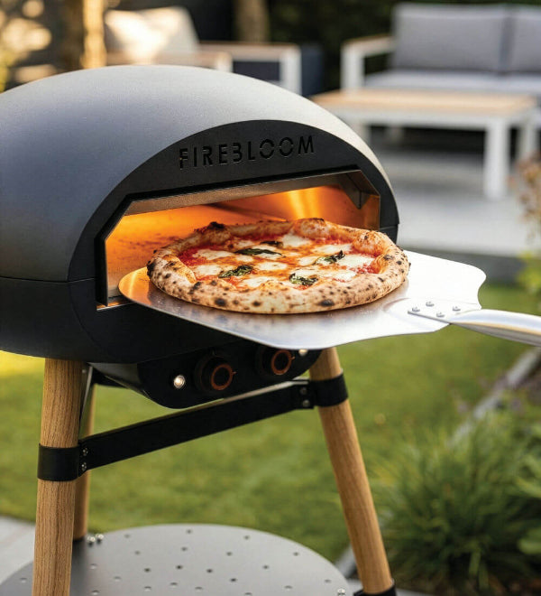 Firebloom EP02 Freestanding Electric Pizza Oven. High-performance cooking in a fully portable, freestanding design at The Stove House Ltd. West Sussex.