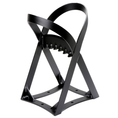 Metal firewood log splitter in black for splitting logs at The Stove House Ltd. West Sussex.